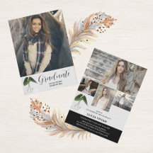 Classic Plant Pot Script 5 Photo Memory Graduation