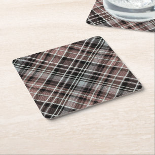 Classic Play Tartan Underlägg Papper Kvadrat