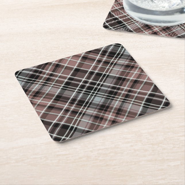 Classic Play Tartan Underlägg Papper Kvadrat (Vinklad)