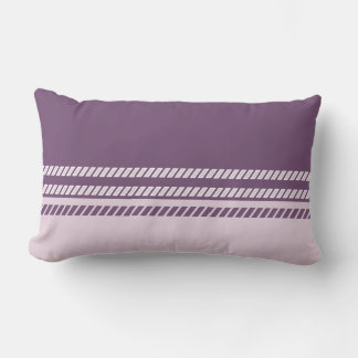 Classic Plum Mauve Pink with Stripes Throw Pillow Lumbarkudde