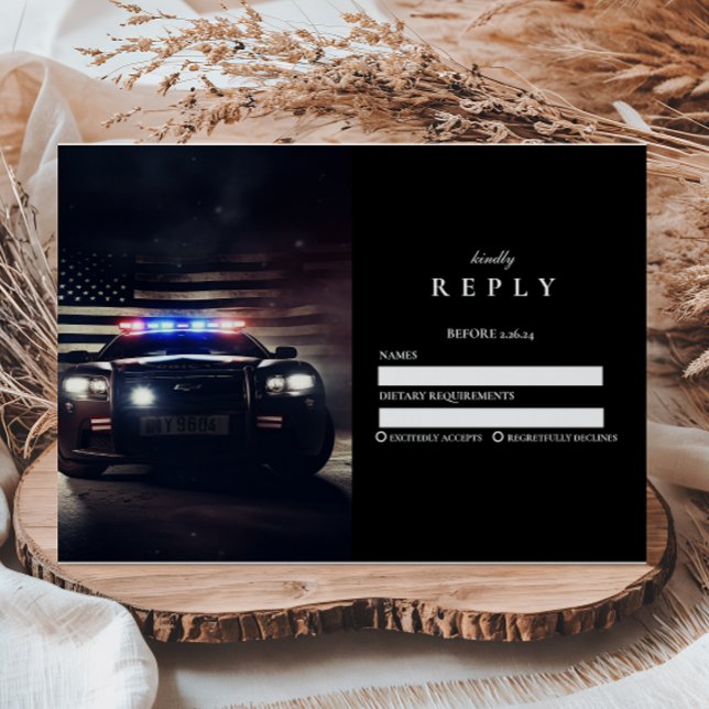 Classic Police Academy Graduation OSA Kort (Skapare uppladdad)