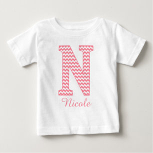 Classic Preppy Rosa Chevron Brev N Monogram Tee
