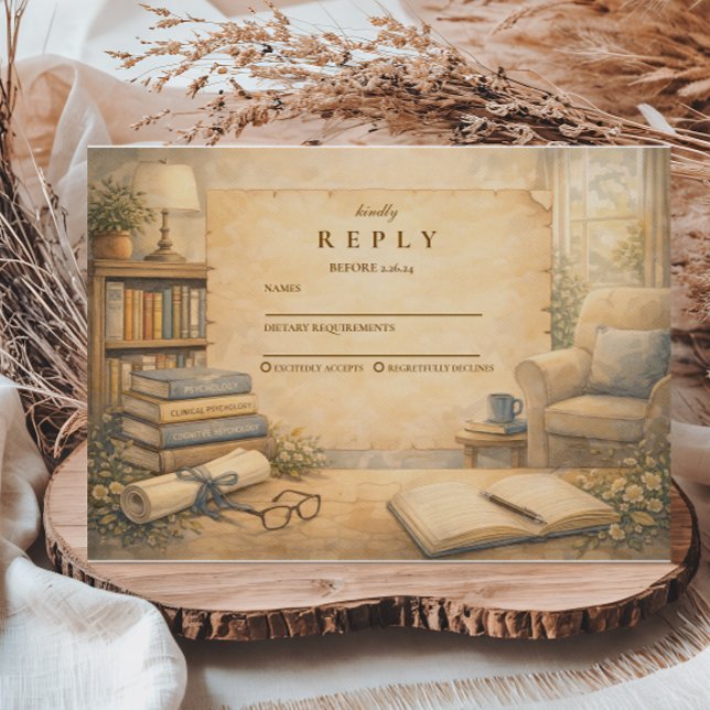 Classic Psychology Graduation OSA Kort (Skapare uppladdad)