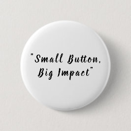 Classic Pure White Solid Customizable Round Button Knapp