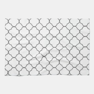 Classic Quatrefoil Mönster Kökshandduk