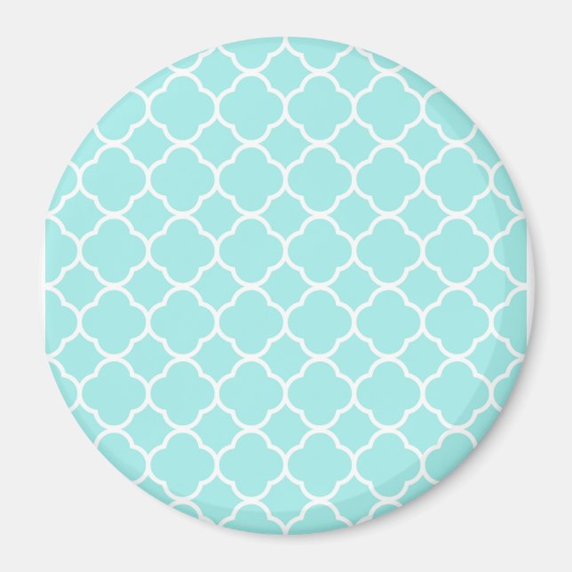 Classic Quatrefoil Moroccan Mönster Magnet (Framsidan)