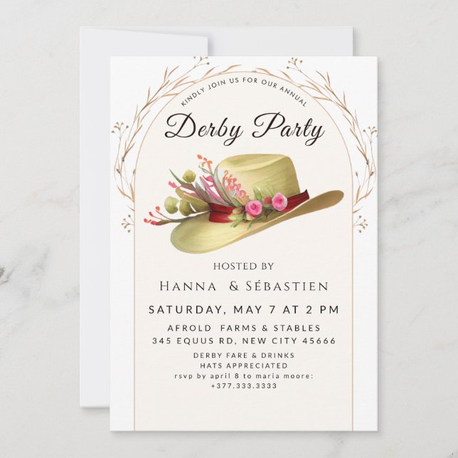 Classic Race Day Celebration Inbjudningar (Framsida)