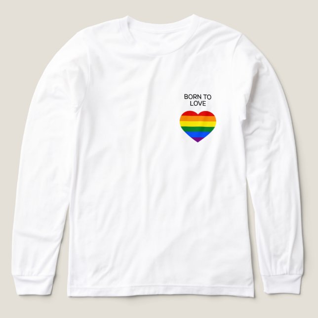 Classic Rainbow Långärmad Shirt T (Design framsida)
