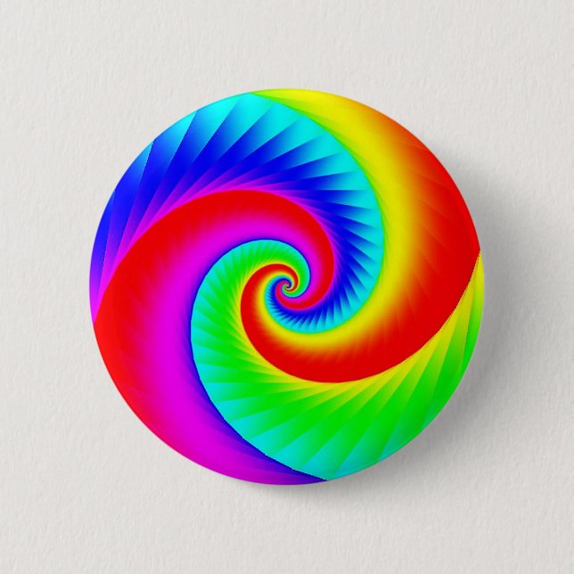 Classic Rainbow Spiral Knapp (Framsida)