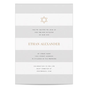 Classic Rand Pub Mitzvah Inbjudningar
