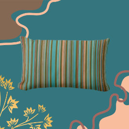 Classic Rand Teal, Clay Shades, Brown Lumbarkudde