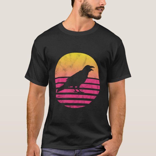 Classic Raven Gift T Shirt (Framsida)