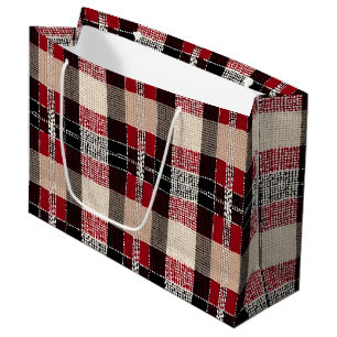 Classic Red & Black Tartan Play - Rustic Woven