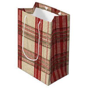 Classic Red & Black Tartan Play - Rustic Woven 2