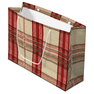 Classic Red & Black Tartan Play - Rustic Woven 2