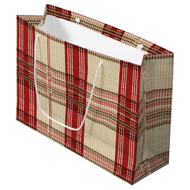 Classic Red & Black Tartan Play - Rustic Woven 2 (Framsidan Vinklad)