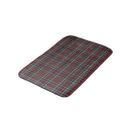 Classic Red Dark Blue Green Plaid Pattern Badrumsmatta