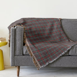 Classic Red Dark Blue Green Plaid Pattern Filt