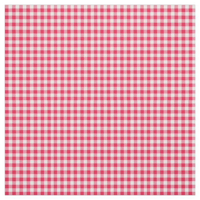Classic Red Gingham Land Mönster Tyg (Provkarta)