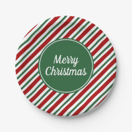 Classic Red Grönt Rand God jul