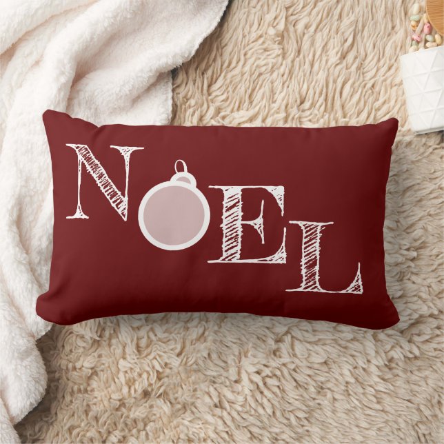 Classic Red Noel Rustic Helgdag Lumbarkudde (Filt)