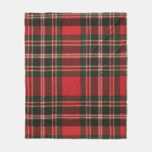 Classic Red och Grönt Tartan Mönster