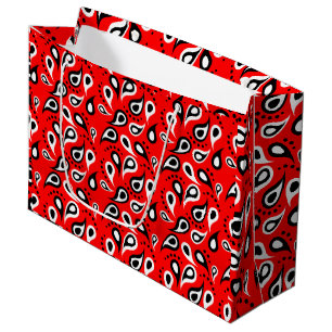 Classic Red Paisley Skriv ut Bandana Mönster Till