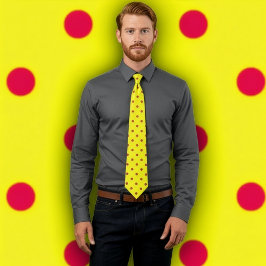 Classic Red Polka Dot Mönster på Gulten Tie Slips