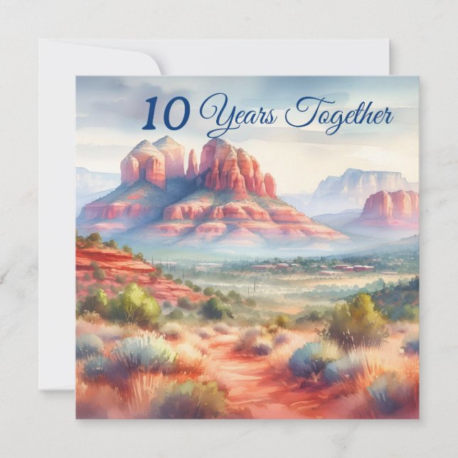 Classic Red Sten Arizona, USA, semester Kort (Framsida)