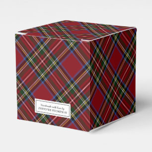 Classic Red Tartan Helgdag Presentaskar