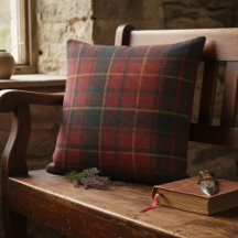 Classic Red Tartan Plaid - Cozy Rustic Charm