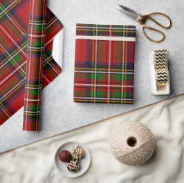 Classic Red Tartan Plaid Wrapping Paper Presentpapper