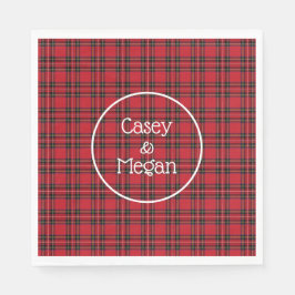 Classic Red Tartan Play Pappersservett