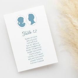 Classic ReEmergency Blue Cameo Bröllop Bordsnummer