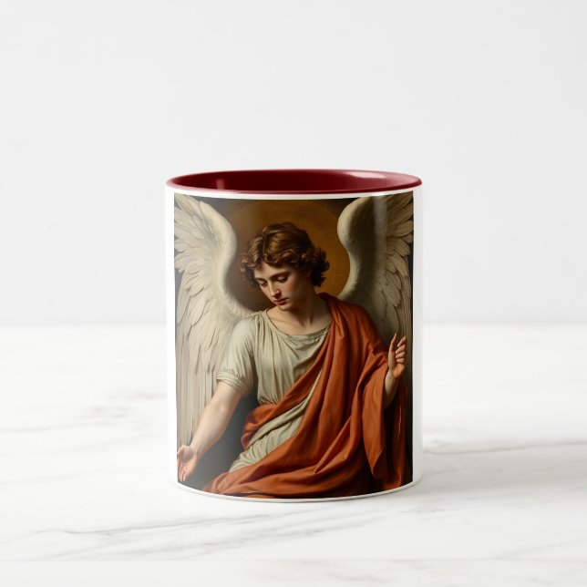 Classic Renaissance Angel Coffee Mug Två-Tonad Mugg (Center)