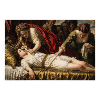 Classic Renaissance Style Oil Painting The Virgin Fototryck