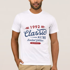 Classic Retro 1992 Begränsad Edition Birthday Gift T Shirt