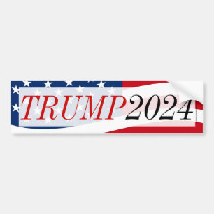 Classic Retro Donald Trump Bumper Sticker Bildekal