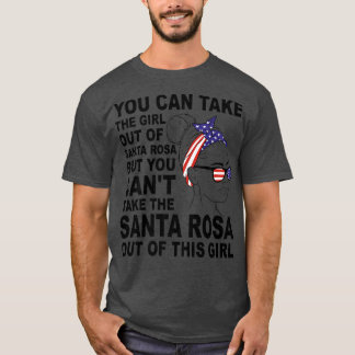 Classic Retro Girl från Santa Rosa Proud Santa Ro T Shirt
