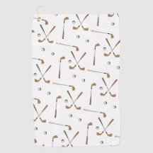 Classic Retro Golf Golfer Klubb Boll Mönster