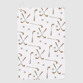 Classic Retro Golf Golfer Klubb Boll Mönster