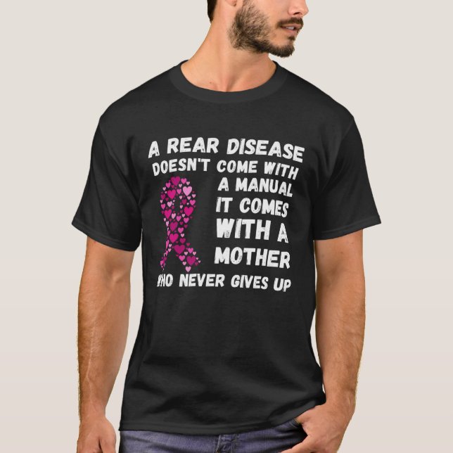 Classic Retro Rare Disease Awareness  Genetic Diso T Shirt (Framsida)
