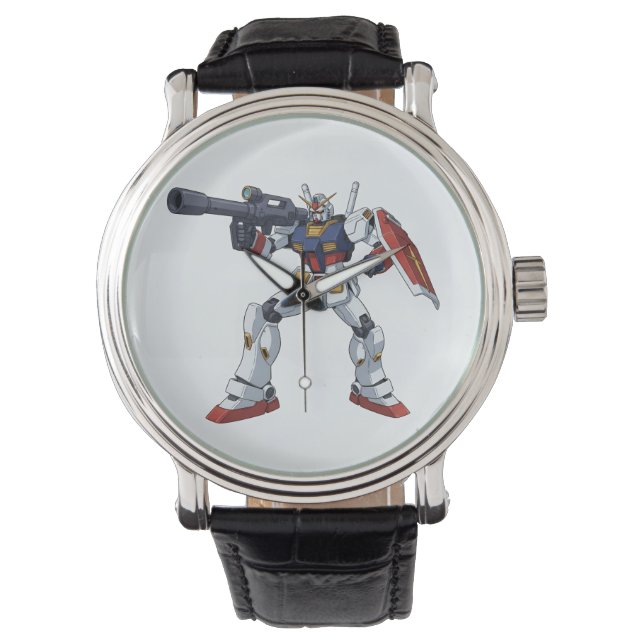 Classic Retro RX-78-2 Gundam Mecha Anime Illustrat Armbandsur (Framsida)