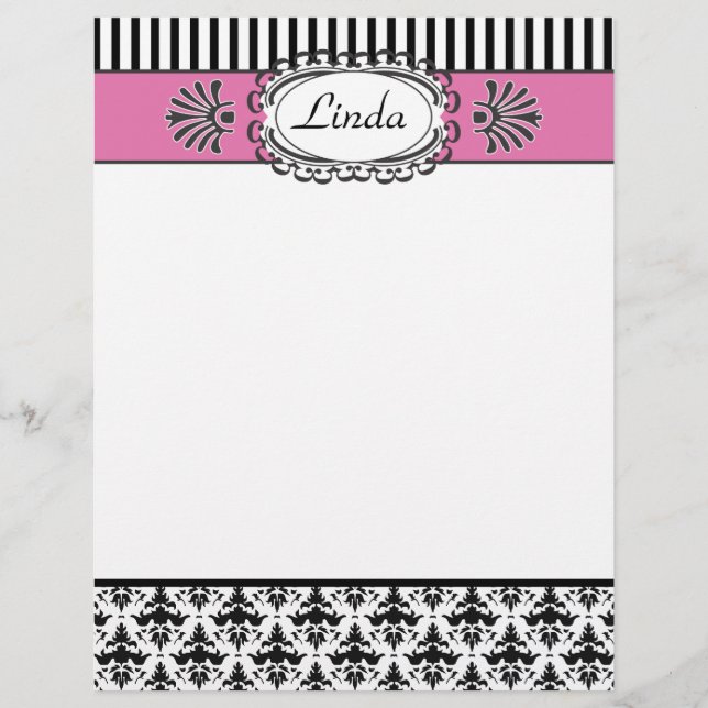 Classic Retro Shock rosa and Black Paris Chic (Framsida)