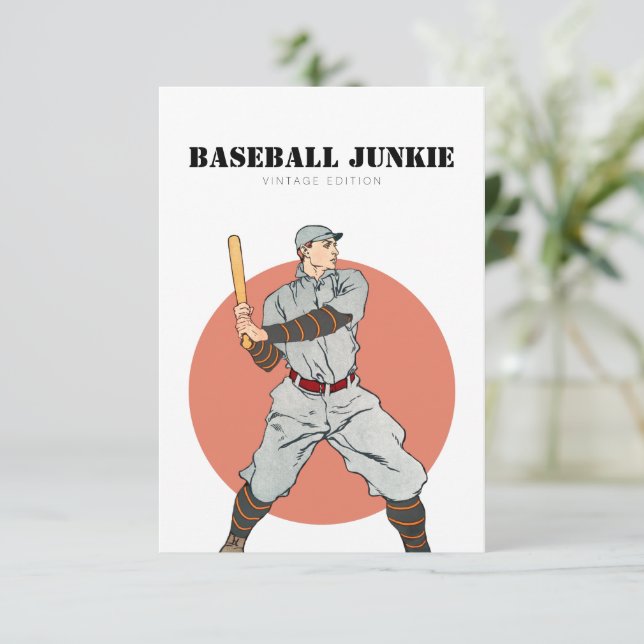 Classic Retro Stil Baseball Tack Kort (Stående Fram)