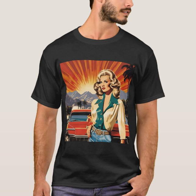 Classic Retro Stil T Shirt (Framsida)