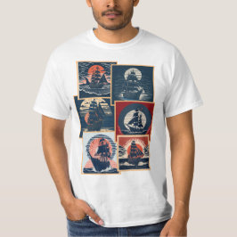 Classic retro vintage ships collection 1 t shirt
