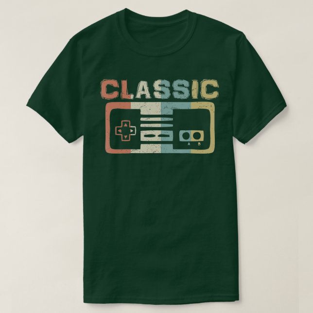 CLASSIC  Retro Vintage Video Game Controller T Shirt (Design framsida)