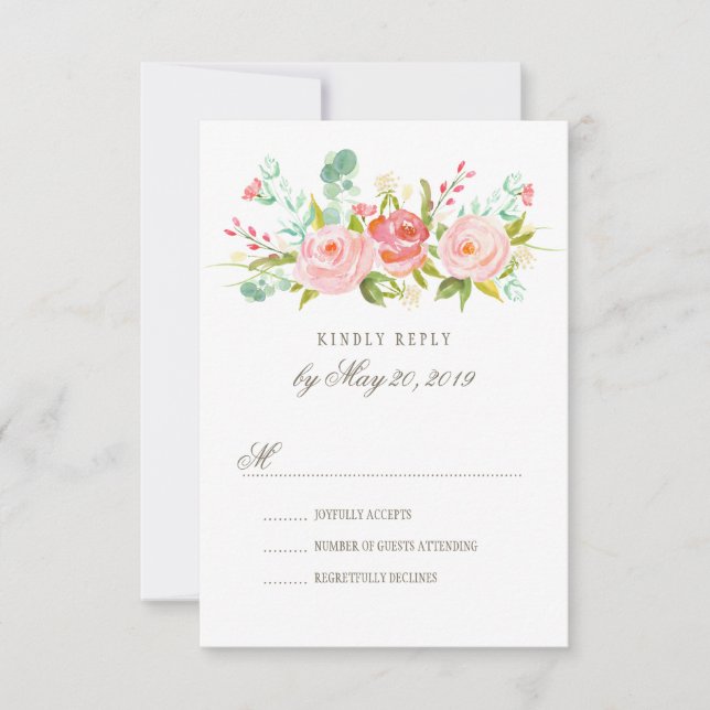 Classic Ro Garden WedWedding OSA kort (Framsida)