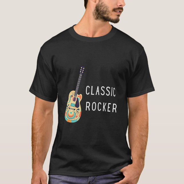 Classic Rocker - Guitar T Shirt (Framsida)